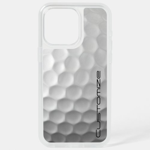 Golf Ball with Personalized Text iPhone 15 Pro Max Case