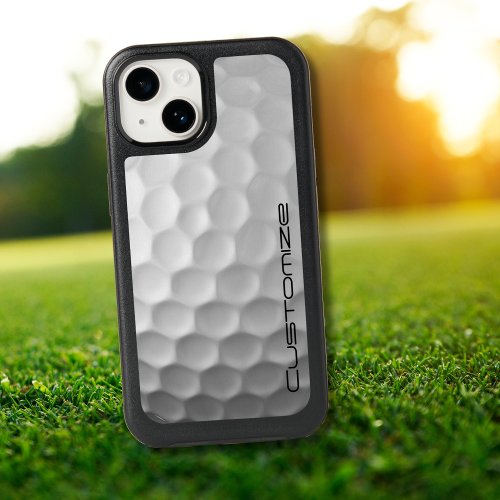 Golf Ball with Personalized Text OtterBox iPhone 14 Case