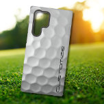 Golf Ball with Personalized Text Samsung Galaxy S22 Ultra Case<br><div class="desc">Unique design for the casual golfer to the professional at Heart. Classy and unique,  this will surely impress your golfing buddies at the next tournament or gathering. Customize this Golf Ball with Text of your choosing.</div>