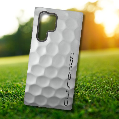 Golf Ball with Personalized Text Samsung Galaxy S22 Ultra Case