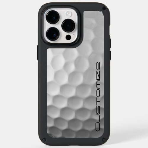 Golf Ball with Personalized Text Speck iPhone 14 Pro Max Case