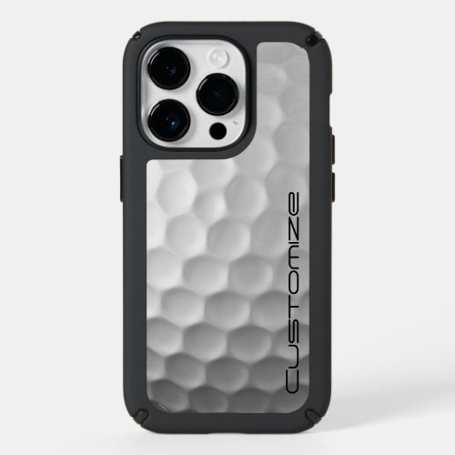 Golf Ball with Personalized Text Speck iPhone 14 Pro Case