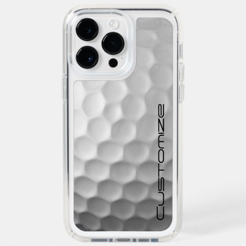 Golf Ball with Personalized Text Speck iPhone 14 Pro Max Case