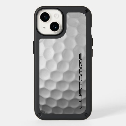 Golf Ball with Personalized Text Speck iPhone 14 Case