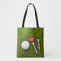 Golf ball with tees and heart love Tote Bag brides