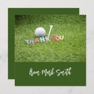 Golf Ball with word Thank you for Golfer