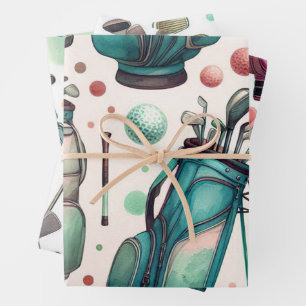 Golf Ball Wrapping Paper Sheets