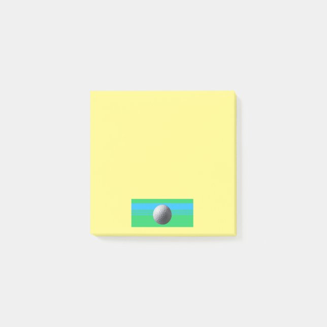 Golf Ball yellow note pads (Front)