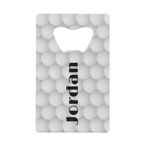 Golf Balls Abstract Design Bottle Opener