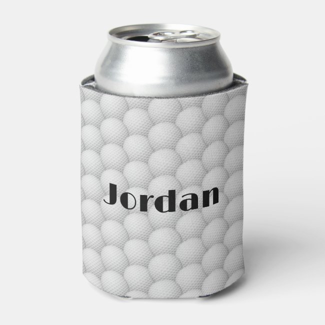 Golf Balls Abstract Design Can Cooler