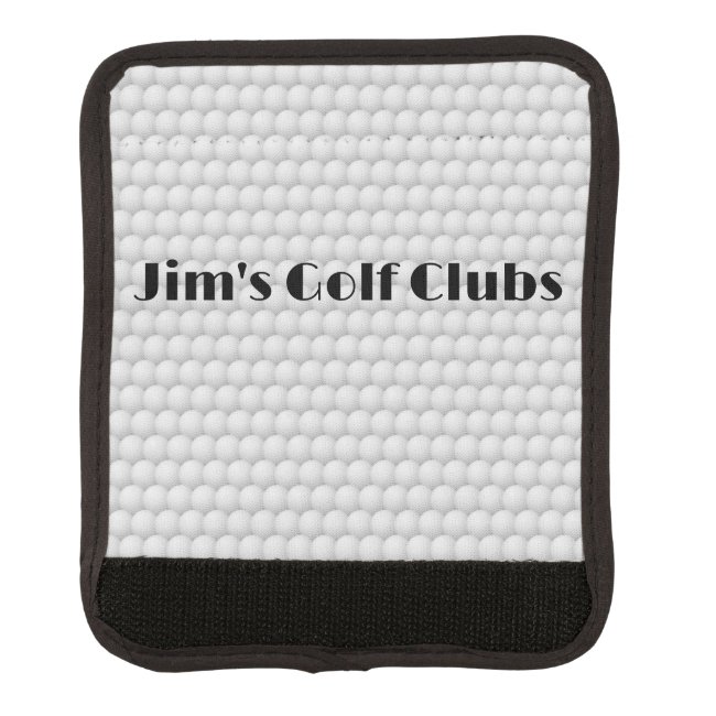 Golf Balls Abstract Design Luggage Handle Wrap
