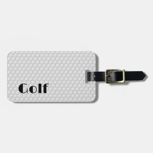 Golf Balls Abstract Design Luggage Tag