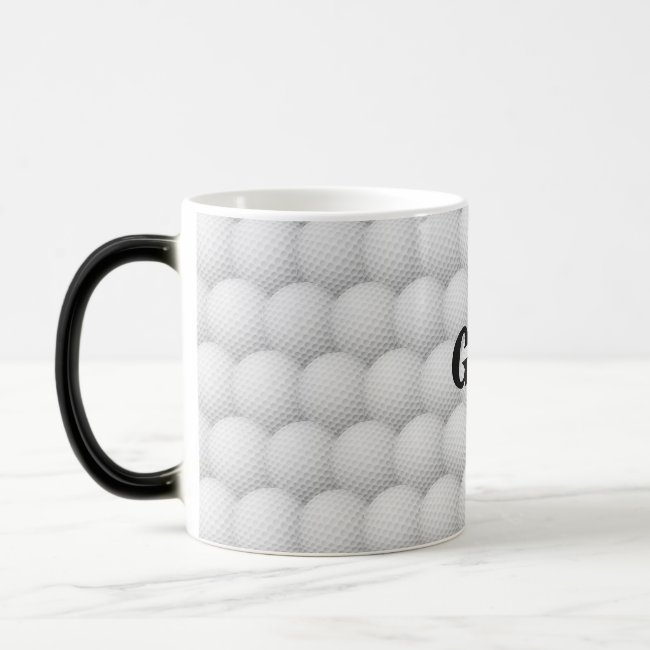 Golf Balls Abstract Design Mug
