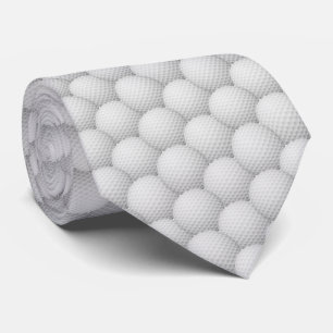 Golf Balls Abstract Design Necktie