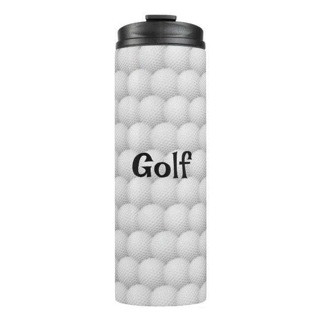 Golf Balls Abstract Design Thermal Tumbler
