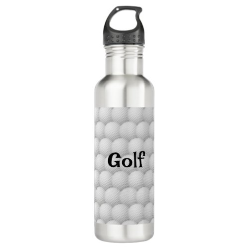Golf Balls Abstract Design Water Bottle