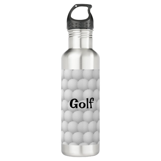Golf Balls Abstract Design Water Bottle