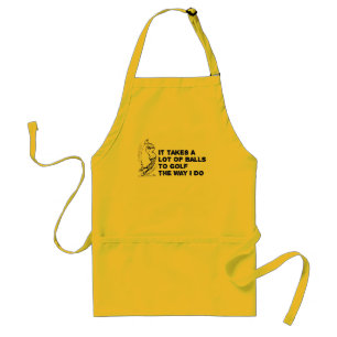 Golf Balls Adult Apron