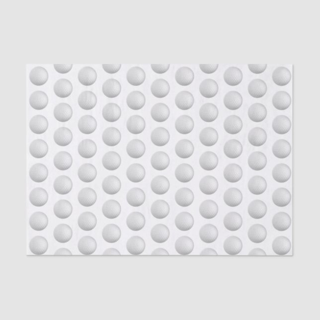 Golf Balls All Over Tissue Paper (Front)