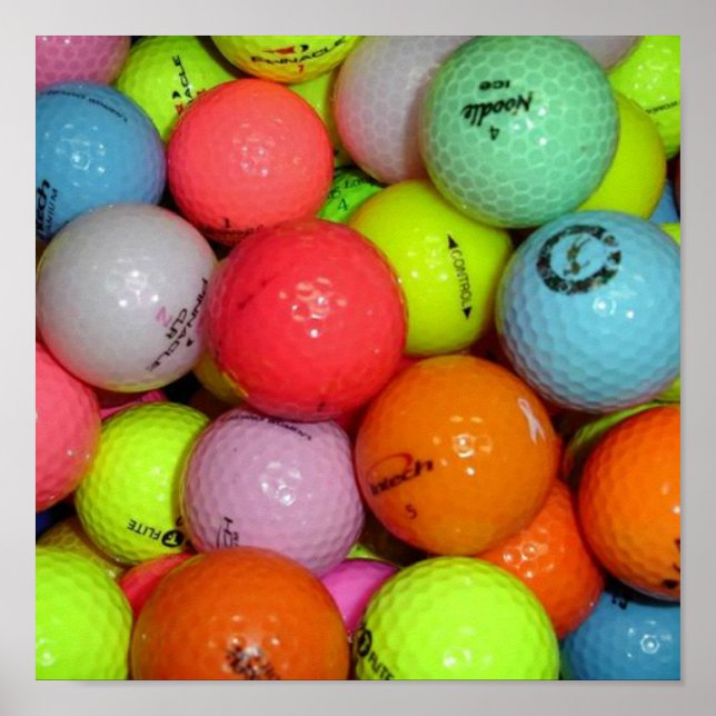 Golf Balls And More Golf Balls Poster (Front)