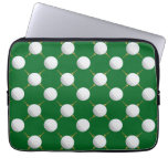 Golf balls and Tees on Green Laptop Sleeve