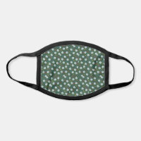 Golf Balls and Tees on Green Poly Cotton Face Mask