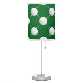 Golf balls and Tees on Green Table Lamp