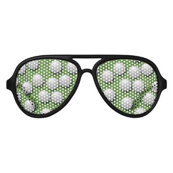 Golf Balls Aviator Sunglasses by Impactzone at Zazzle