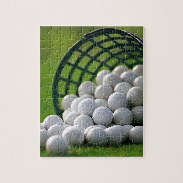 Golf Balls Bucket Jigsaw Puzzle (Vertical)