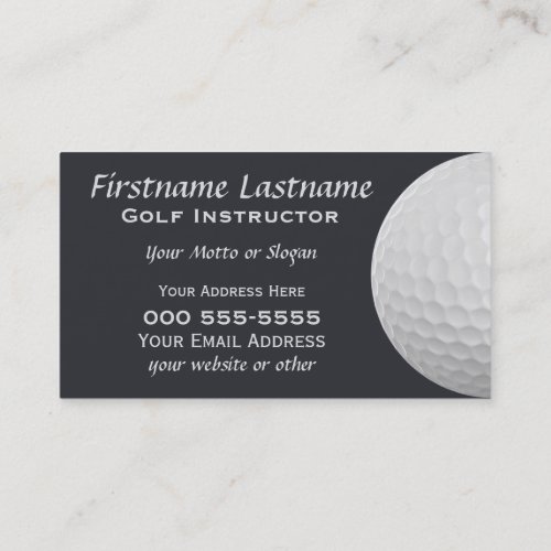 Golf Balls custom business cards