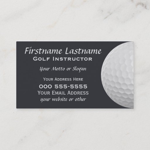 Customizable Golf Balls custom business cards