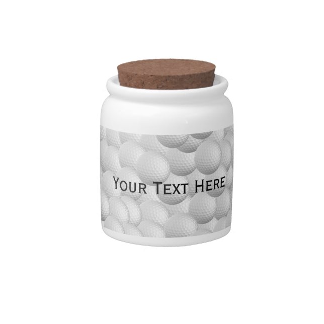 Golf Balls custom candy jar (Front)