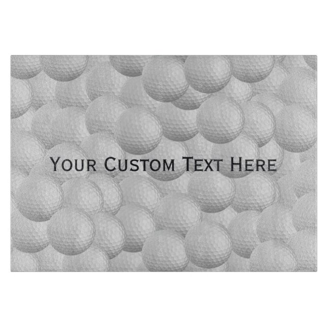 Golf Balls custom cutting board (Front)