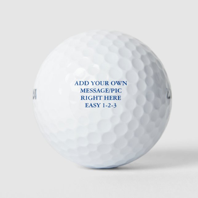Golf Balls Custom Favors OR GIFTS (Front)