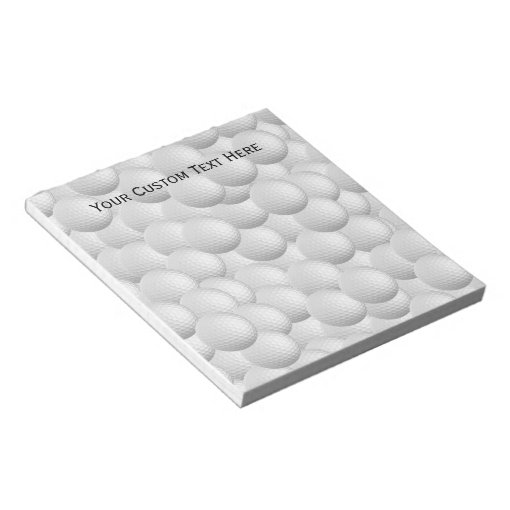 Golf Balls custom notepad Zazzle