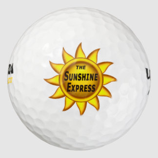 Golf Balls custom - The Sunshine Express logo