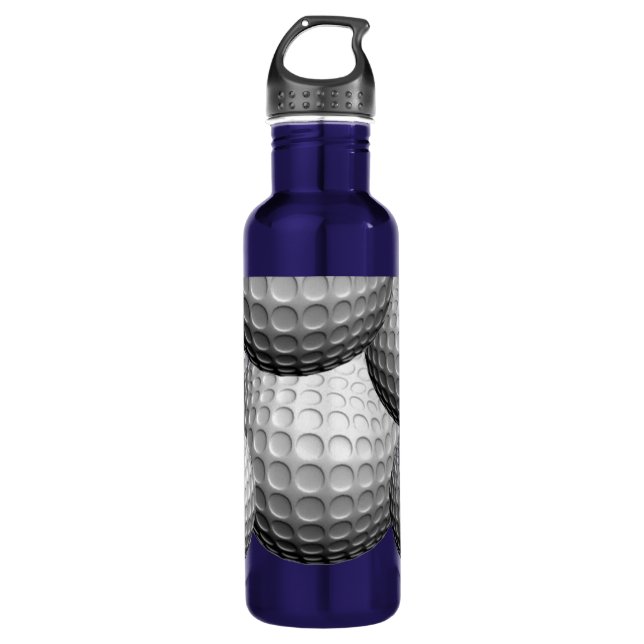 Golf Balls Customizable Water Bottle (Front)