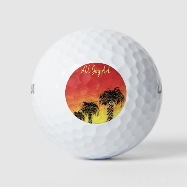 Golf Balls - "Desert Celebration"  by All Joy Art (Front)