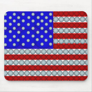 Golf Balls Flag Mouse Pad
