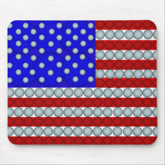Golf Balls Flag Mouse Pad