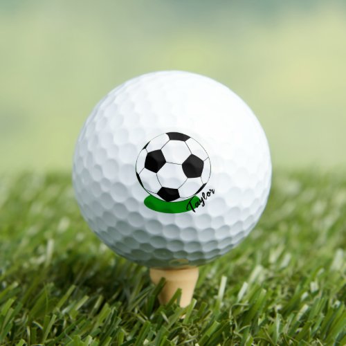 Golf Balls for Soccer fans Monogrammed  Football