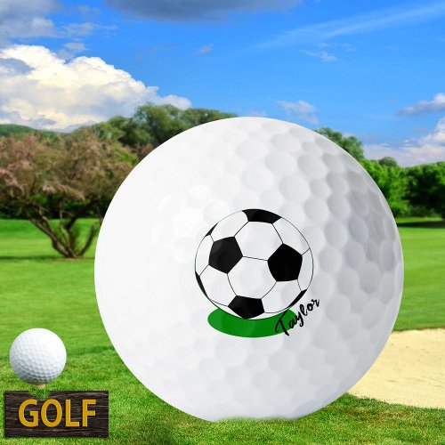 Golf Balls for Soccer fans Monogrammed  Football