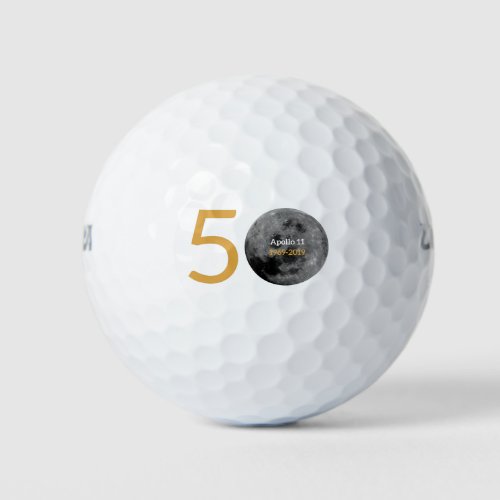 Golf Balls for the Apollo 11 50th Anniversary