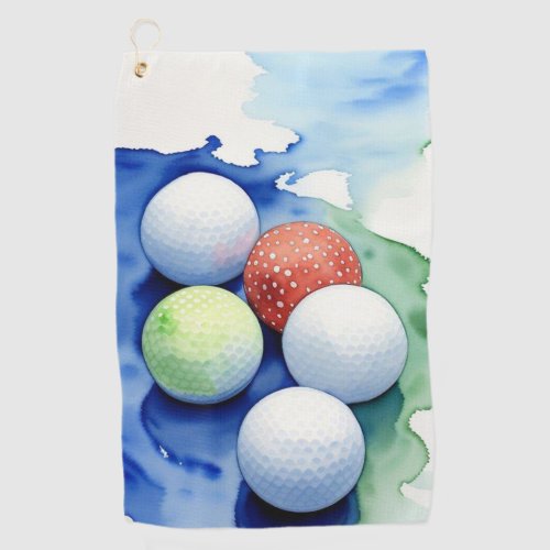 Golf Balls Golf Towel