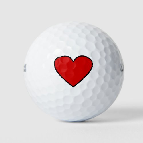 Golf balls Heart