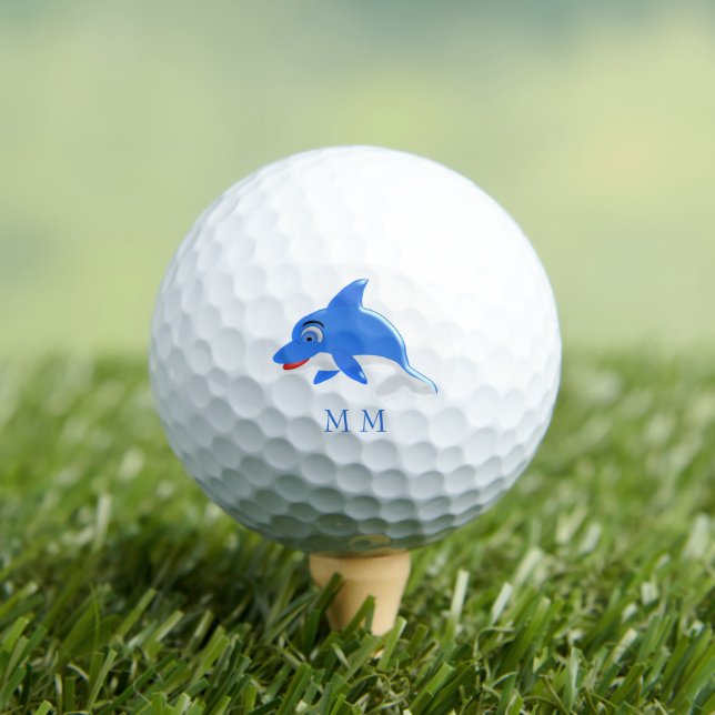 Golf Balls Monogrammed Dolphin Design (Insitu Tee)