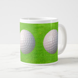 Golf Balls on Greens Golfer Giant Coffee Mug