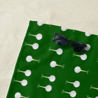 Golf balls pattern on green