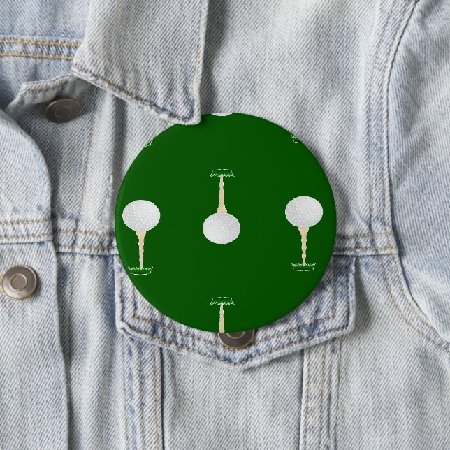 Golf balls pattern on green button (In Situ)