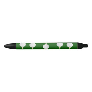 Golf balls pattern on green pen
